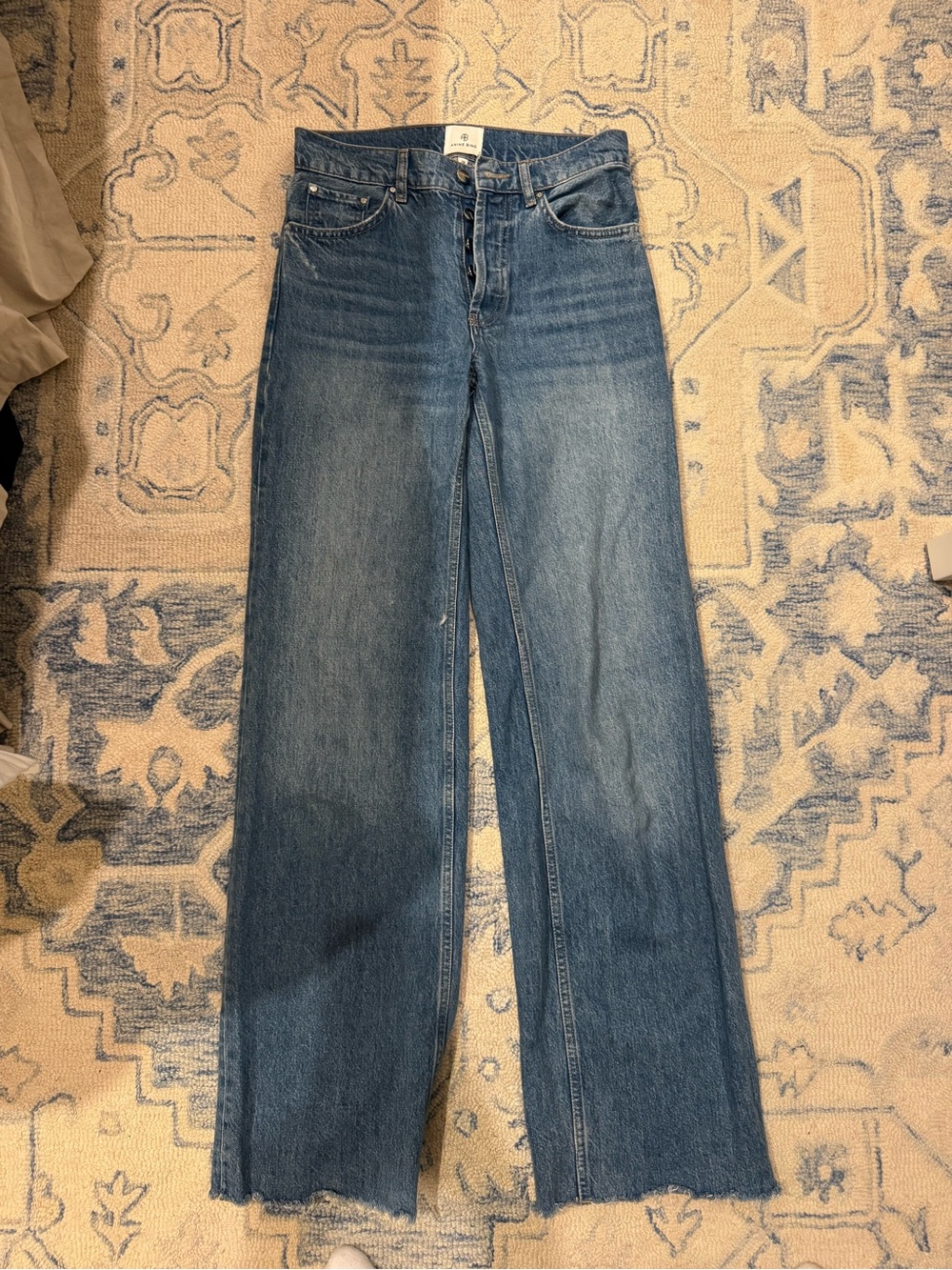 Anine Bing Jeans in Medium Blue Wash